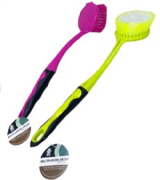 72 Bulk MultI-Purpose Plastic Brush With Handle
