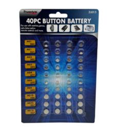 48 Bulk 40pc Button Battery Power Cell
