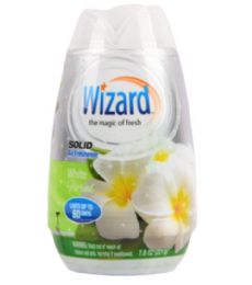 36 Bulk WIZARD 7.8OZ SOLID WHITE FLORAL
