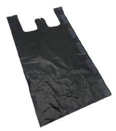 2 Bulk 400pc 14x7x27 Blk Plastic Bag 18 Mic