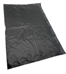2 Bulk 230pc 24x6x36 Blk Plastic Bags 25 Mic