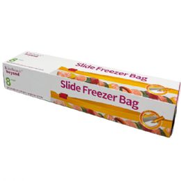 48 Bulk 8ct Slider Freezer Bag Gallon