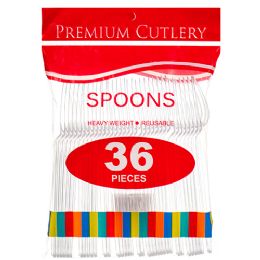 72 Bulk 36pc Hd Spoon Clear