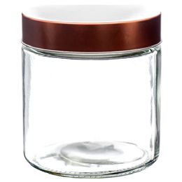 24 Bulk Glass Jar With Metal Lid