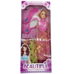 24 Bulk 11"  Beauty Doll With 3 Dresses And Accessories