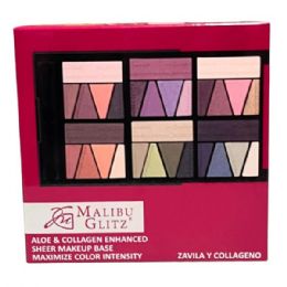 12 Bulk Malibu Glitz 30 Shade Makeup Kit