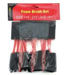 48 Bulk 10pc Foam Brush Set