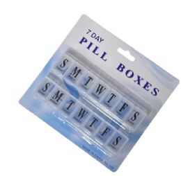 24 Bulk 2-count 7 Day Pill Box