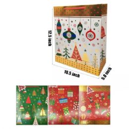 48 Bulk 12X10 CHRISTMAS GIFT BAG