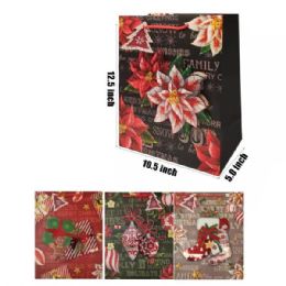 48 Bulk 12X10 CHRISTMAS GIFT BAG