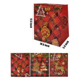 48 Bulk 12X10 CHRISTMAS GIFT BAG