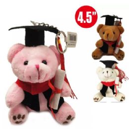 48 Bulk 4.5 Inch Grad Bear Keychain