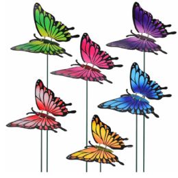 24 Bulk Butterfly With Springing Wings Yard Stake