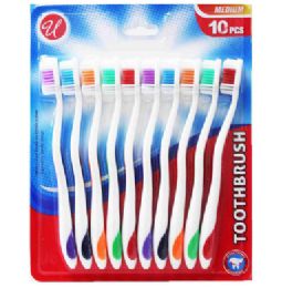 48 Bulk 10-count Medium Toothbrush