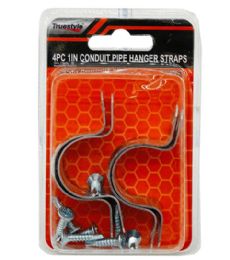 48 Bulk 4pc 1in Conduit Pipe Hanger Straps