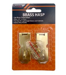 48 Bulk 2pc Brass Hasp 2.5 in