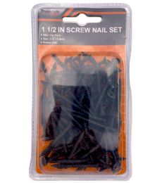 48 Bulk Screw Iron Black 1.5in (82pc)