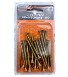 48 Bulk 2.5IN FLAT HEAD SCREWS 150G