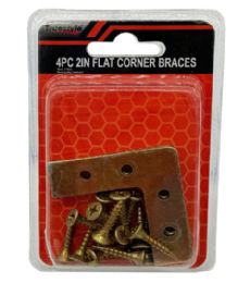 48 Bulk 4PC 2IN FLAT CORNER BRACES