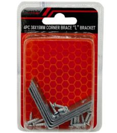 48 Bulk 4PC 38X15MM CORNER BRACE L BRACKET