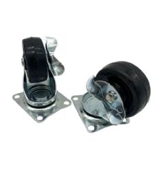 100 Bulk 2 In Rubber Wheel With Side Break