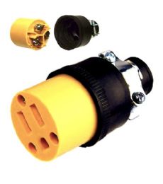 300 Bulk Three Prong Plug Female
