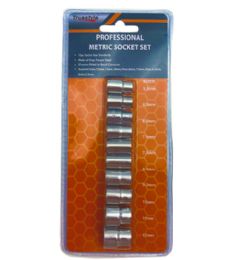 48 Bulk 10pc Socket Professional Metric Set