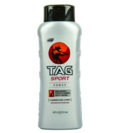 48 Bulk TAG 18OZ 3IN1 POWER SPORT SHAMPOO