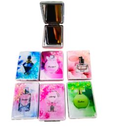 288 Bulk Mirror 6.2x8.5cm Purfume Glitter Sand