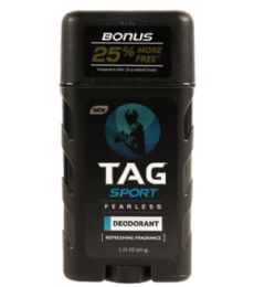 48 Bulk TAG 2.25OZ SPORT FEARLESS DEODORANT
