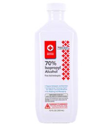 48 Bulk American Red Cross 12oz Alcohol 70%