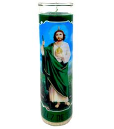 48 Bulk Veladora Green San Judas Tadeo Candle