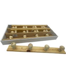 72 Bulk 72 Wholesale 4 Peg Wooden Rack