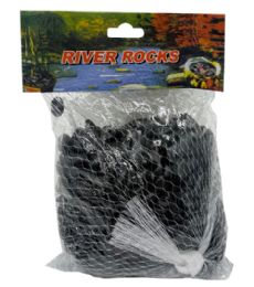 48 Bulk Small Black Pebble Rocks 0.9-1.2cm 500g