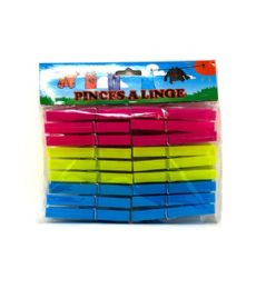 144 Bulk 18pc Plastic Clothes Pins