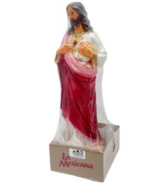 2 Bulk Jesus Sacred Heart 50 Cm Ceramic Clay