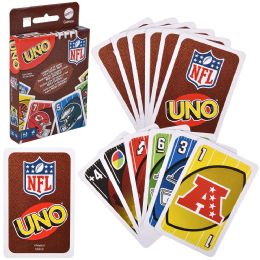 8 Bulk Mattel Card Games Uno Uno Nfl