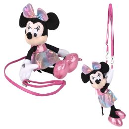 24 Bulk Minnie 10-inch Plush Hugger Crossbody