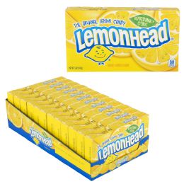 12 Bulk Lemonhead Theater Box Candy 5oz