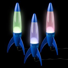 12 Bulk 14-inch Rocket Color Changing Motion Lamp