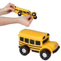 72 Bulk 4.5-inch Stretch And Squish School Bus 12ct