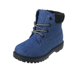 9 Bulk Toddler's Boots Denim&sherpa
