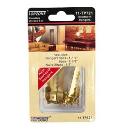 48 Bulk Topzone 30 Piece Sawtooth Hangers And Nails