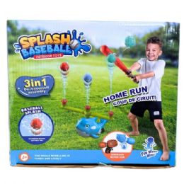 4 Bulk Splash Baseball Outdoor Toys 3 In 1 Water Toy With 2 Dinosoar Water Guns In Whale Design