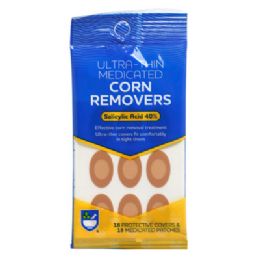 144 Bulk Ultra Thin Corn Remover 18ct Protective Covers/18ct Medicated Patches 40%salicylic Acid Rite Aid Peggable