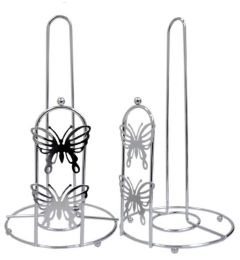 72 Bulk Stainless Steel Butterfly Design Paper Holder 15x29cm