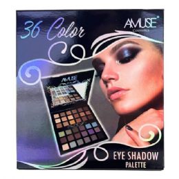 12 Bulk Amuse Cosmetics 36 Color Eyeshadow Palette