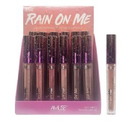 48 Bulk Rain On Me Long Lasting Matte Lipstick In Countertop Display