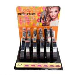 48 Bulk Silky Matte Lipgloss In Countertop Display
