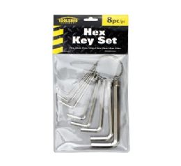 72 Bulk Ts Hex Key Set 8pc Asst Sizes